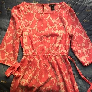 H&M | Pink Floral Dress